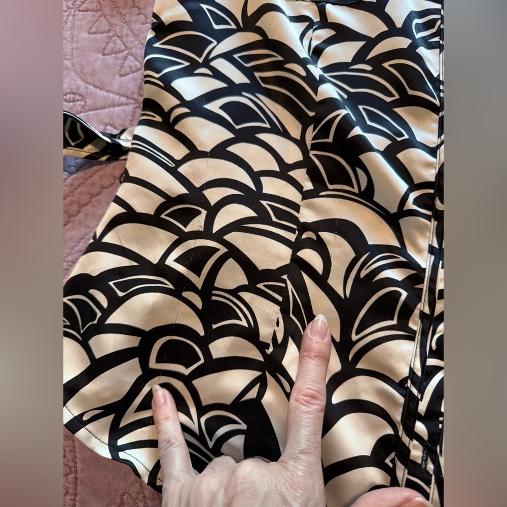 Mixit Black And White Patterned Button Down Shirt - image 5